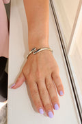 Teardrop Cuff: Silver