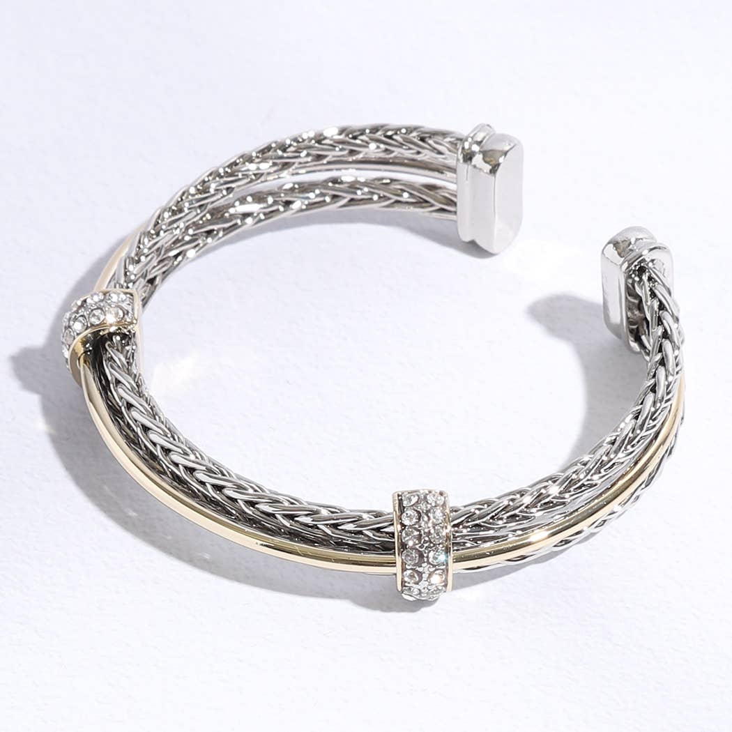 Two Tone Wheat Bracelet