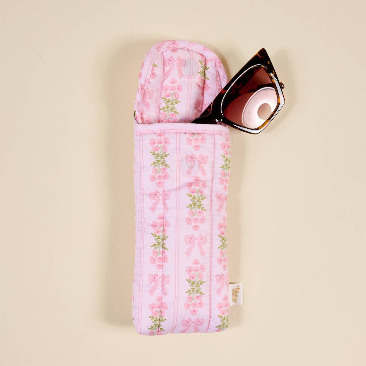 Sunglasses Case: Pink Floral