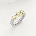 Buckle Pointed Ring