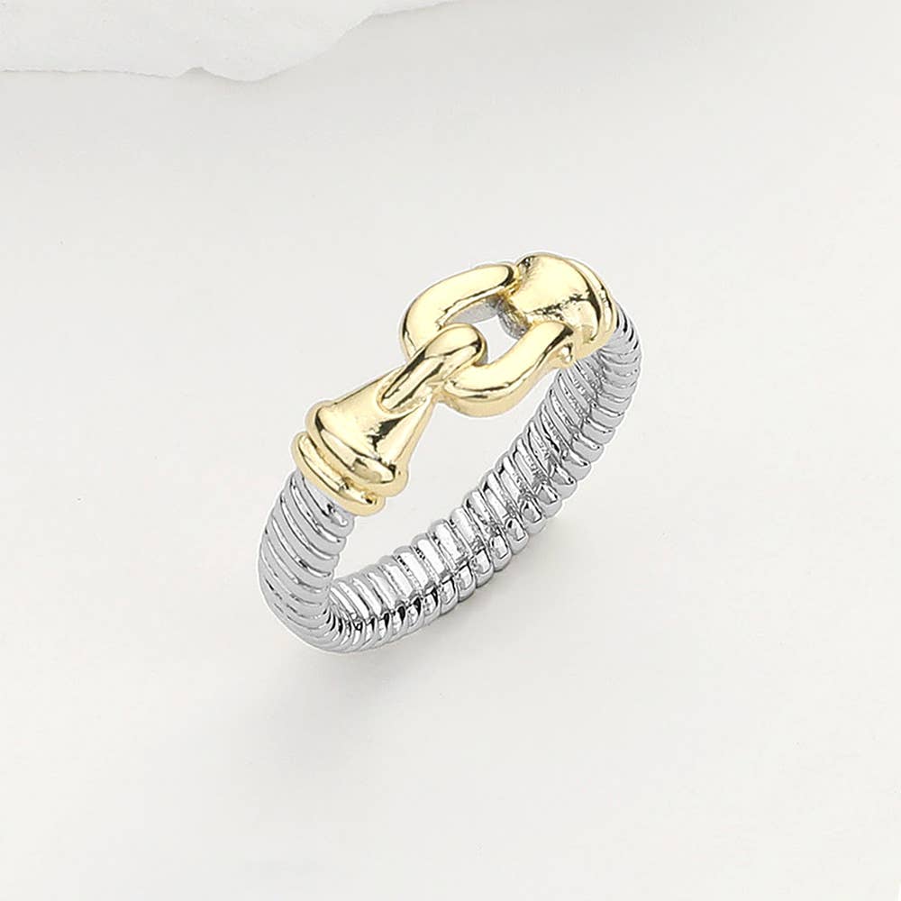 Buckle Pointed Ring