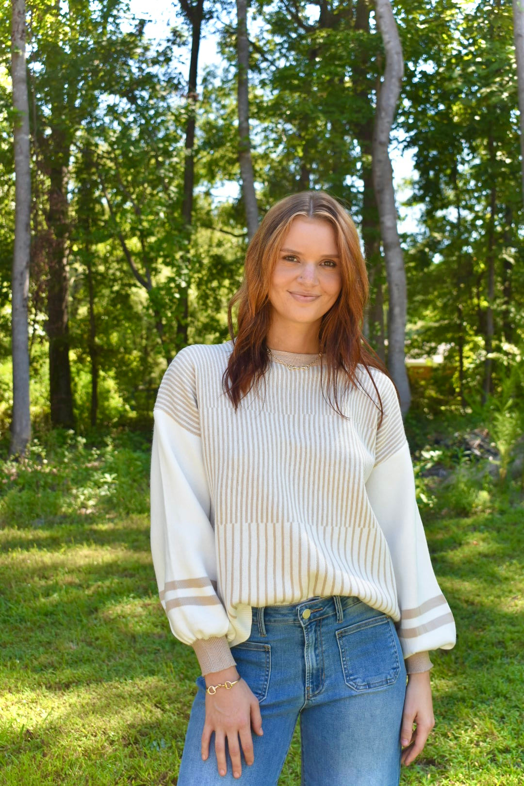 Block Striped Sweater