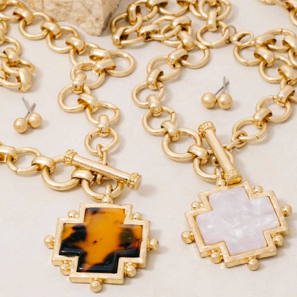 Kimberly Necklace: Tortoise